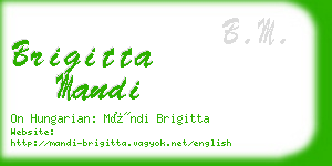 brigitta mandi business card